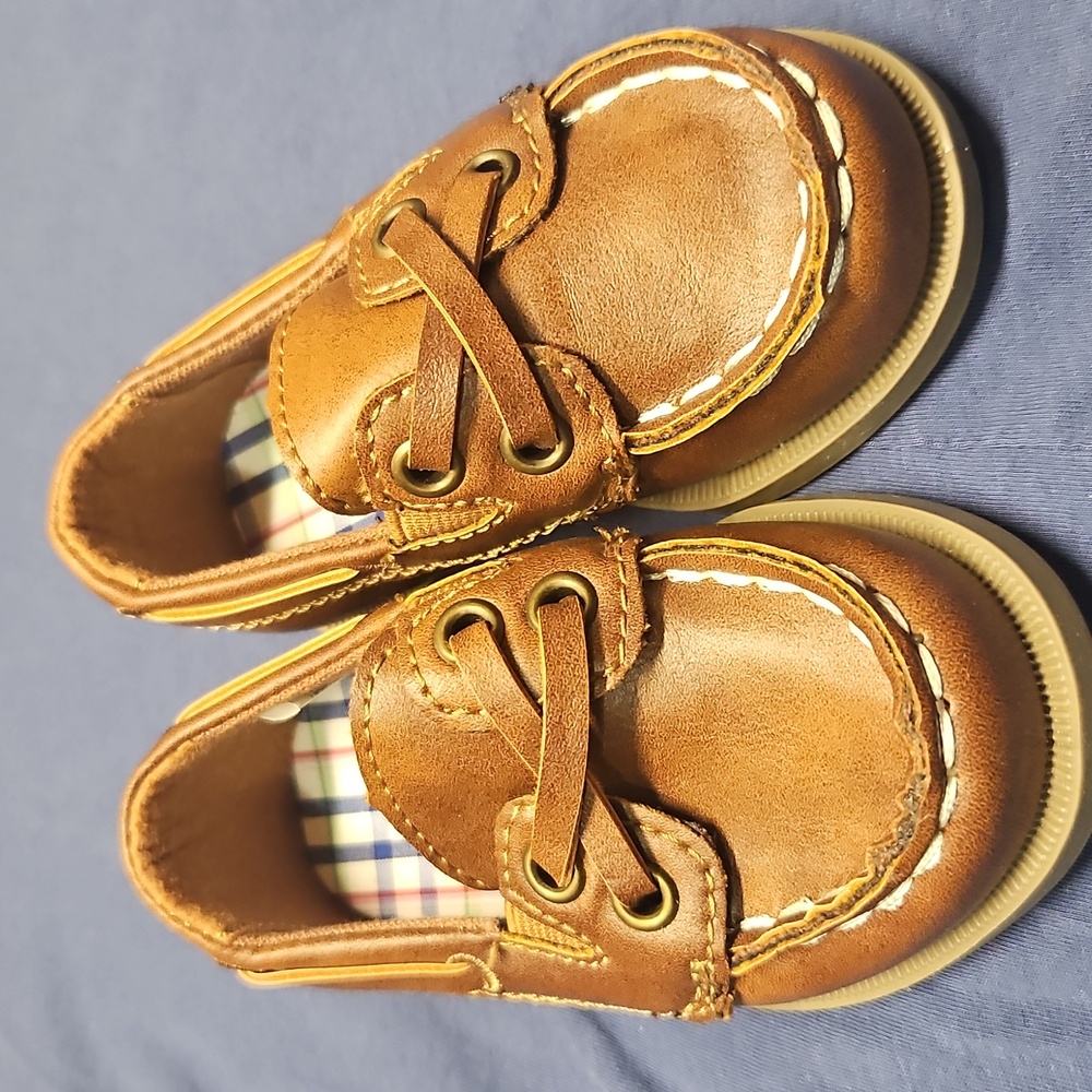 Carter's Tan Kids Boat Shoes